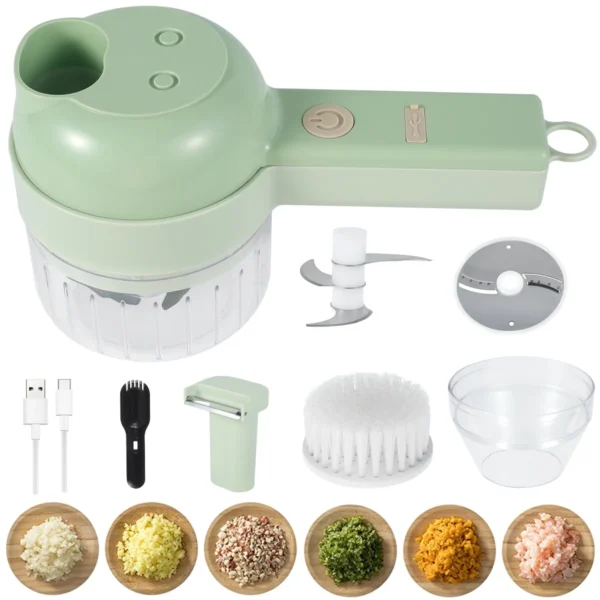 4 in 1 Portable Electric Food Chopper Set