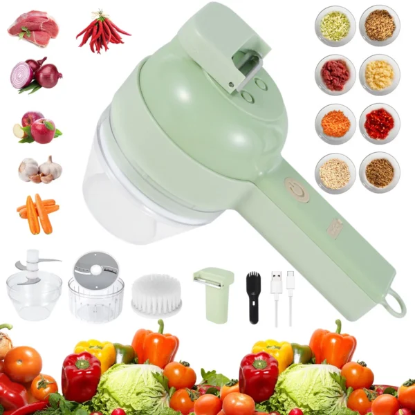 4 in 1 Portable Electric Food Chopper Set - Image 2