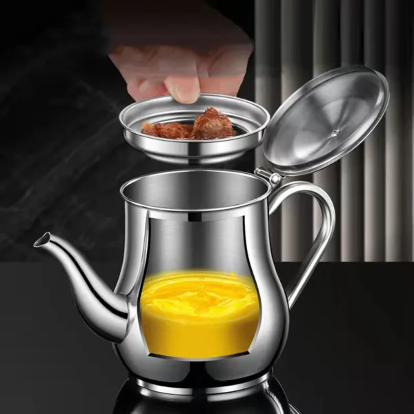 Stainless Steel Oil Pot 750 ml - Image 8